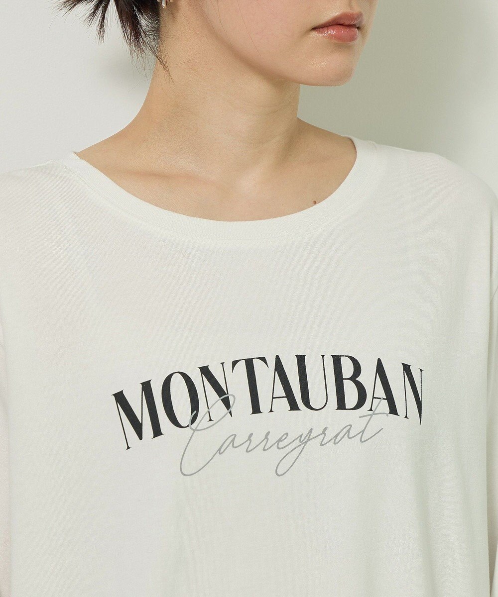 Green Parks キレイ目ロゴ長袖Ｔシャツ 