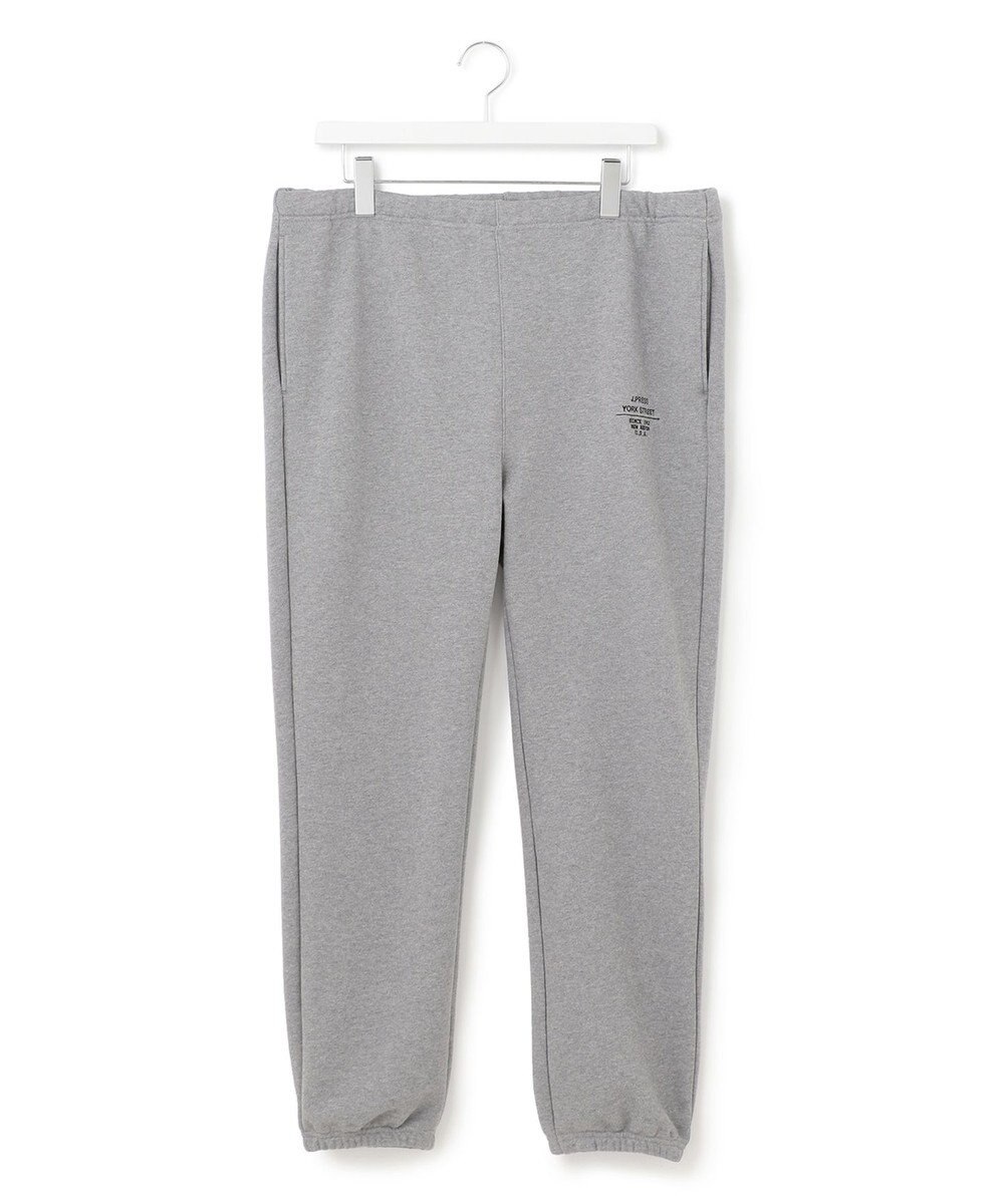 J.PRESS YORK STREET 【UNISEX】裏毛ロゴ刺繍スウェットパンツ 