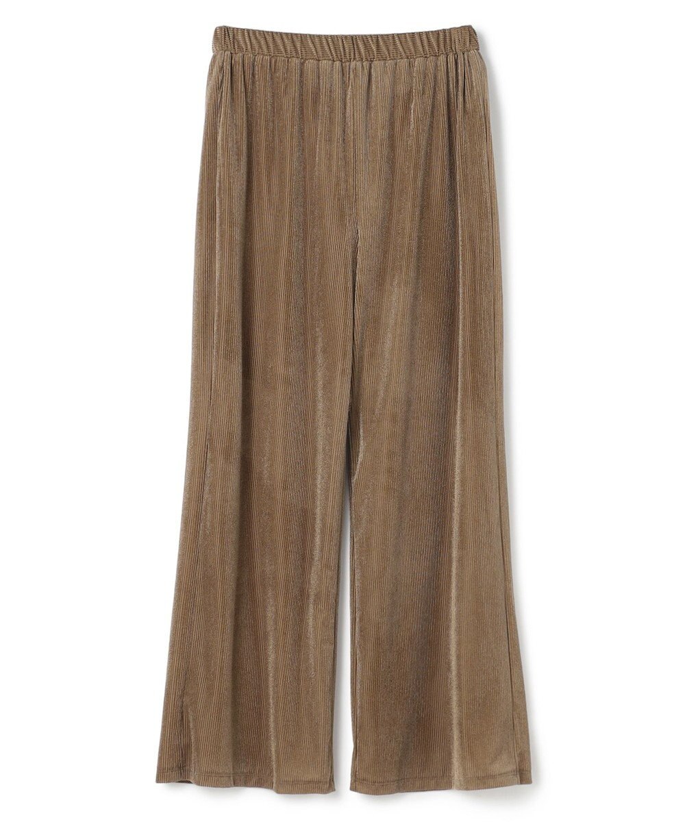 uncrave シアーベロアリブ ギャザーパンツ 