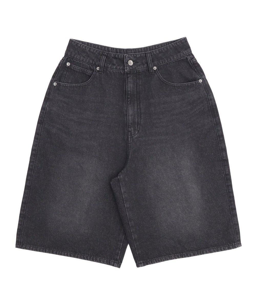 WEGO 【紐で調節可能】スーパーバギーデニムショーツ 