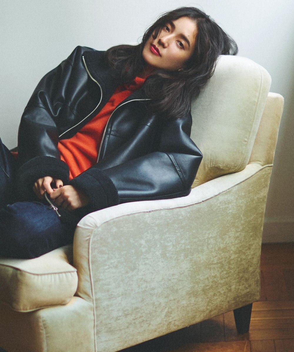 uncrave フェイク ムートン コート（uncrave WHITE） 