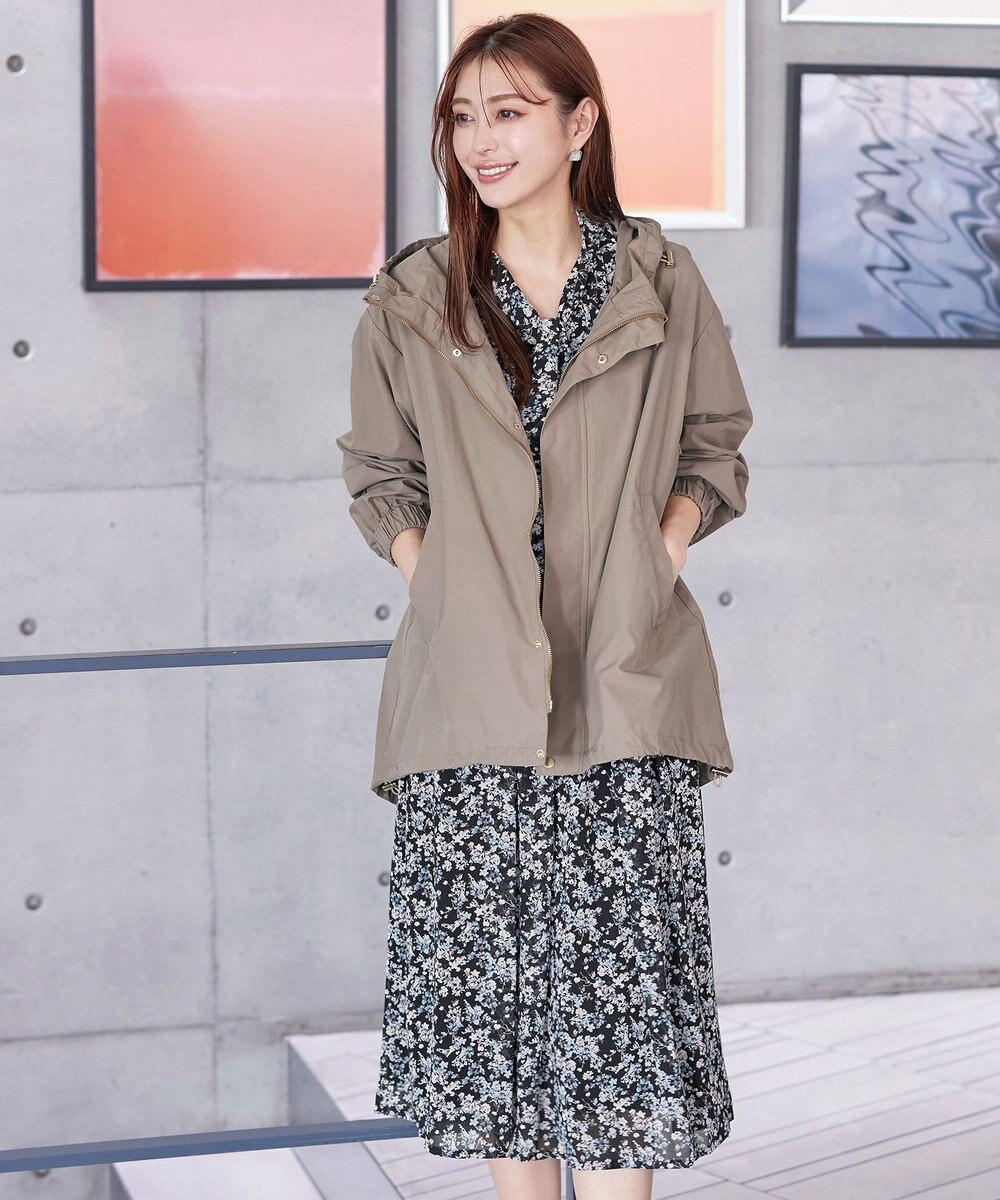 Tiaclasse 【洗える】プリントボウタイ柄ワンピース 