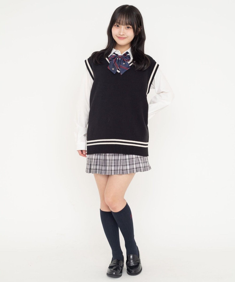 WEGO 【SCHOOLITEM】ラインスクールニットベスト 