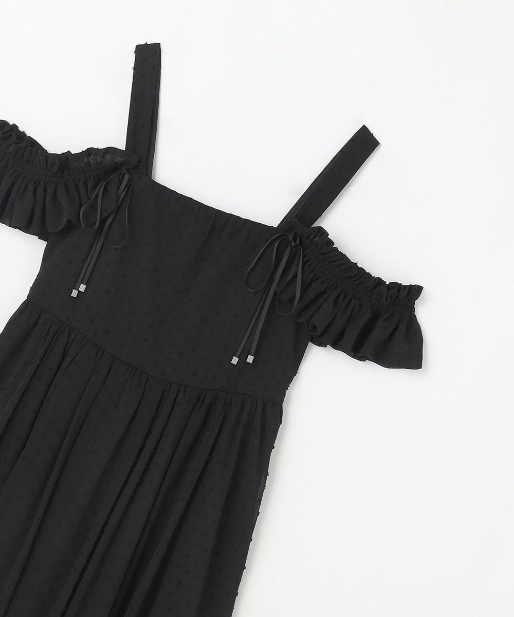 GRACE CONTINENTAL ドットジャガードノースリーブワンピース 