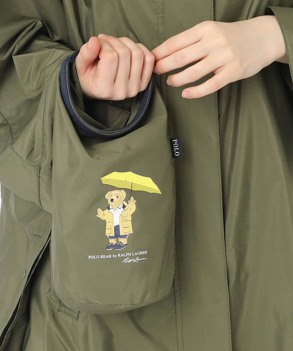 MOONBAT POLO RALPH LAUREN レインポンチョ レインベア 50デニール生地／着丈98cm 収納袋付き 