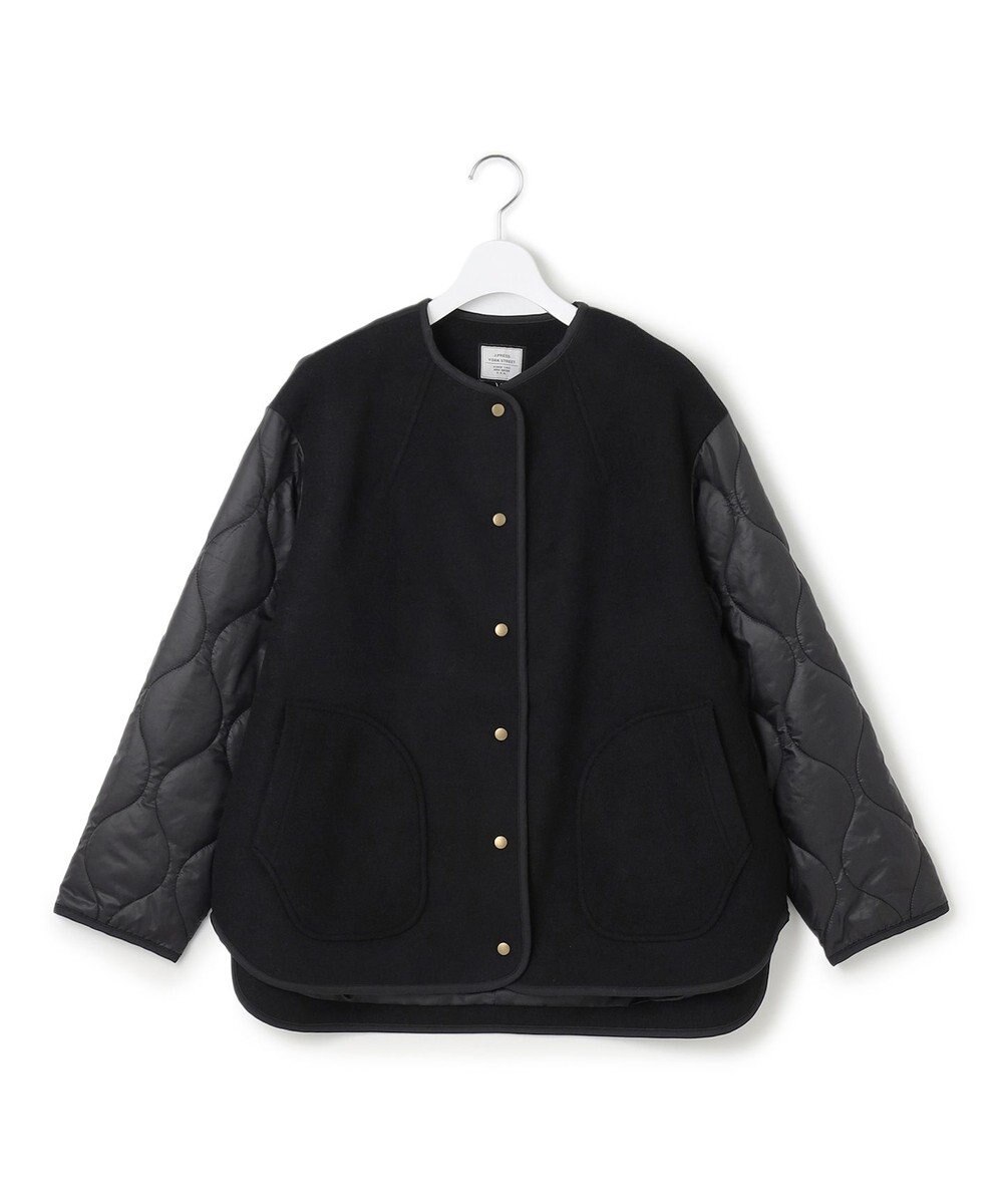 J.PRESS YORK STREET 【WOMEN】キルト×ジャージ ブルゾン 