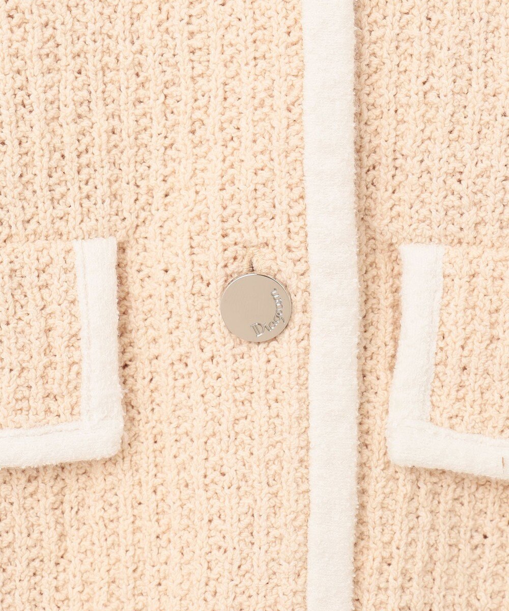 GRACE CONTINENTAL バイカラールーズニットカーディガン 