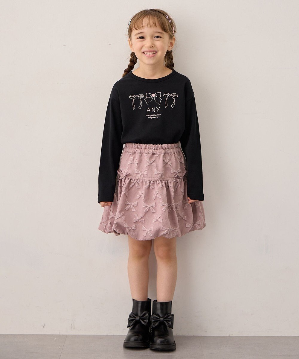 ANY KIDS 【Good Price】 ANY刺繍 長袖Tシャツ 