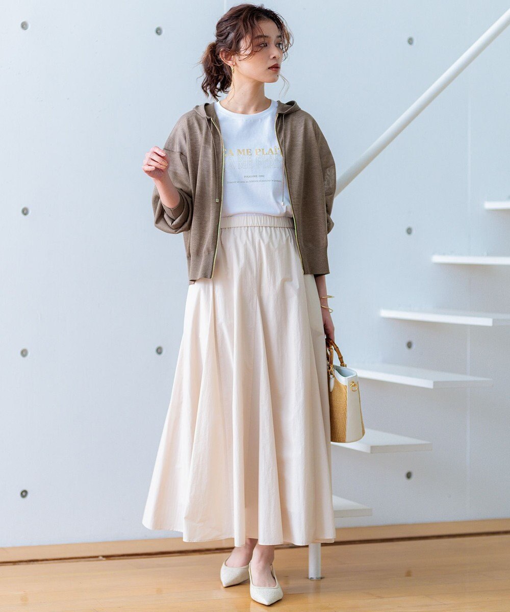 23区 L 【UVカット/洗える】CA ME PLAIT ロゴTシャツ 