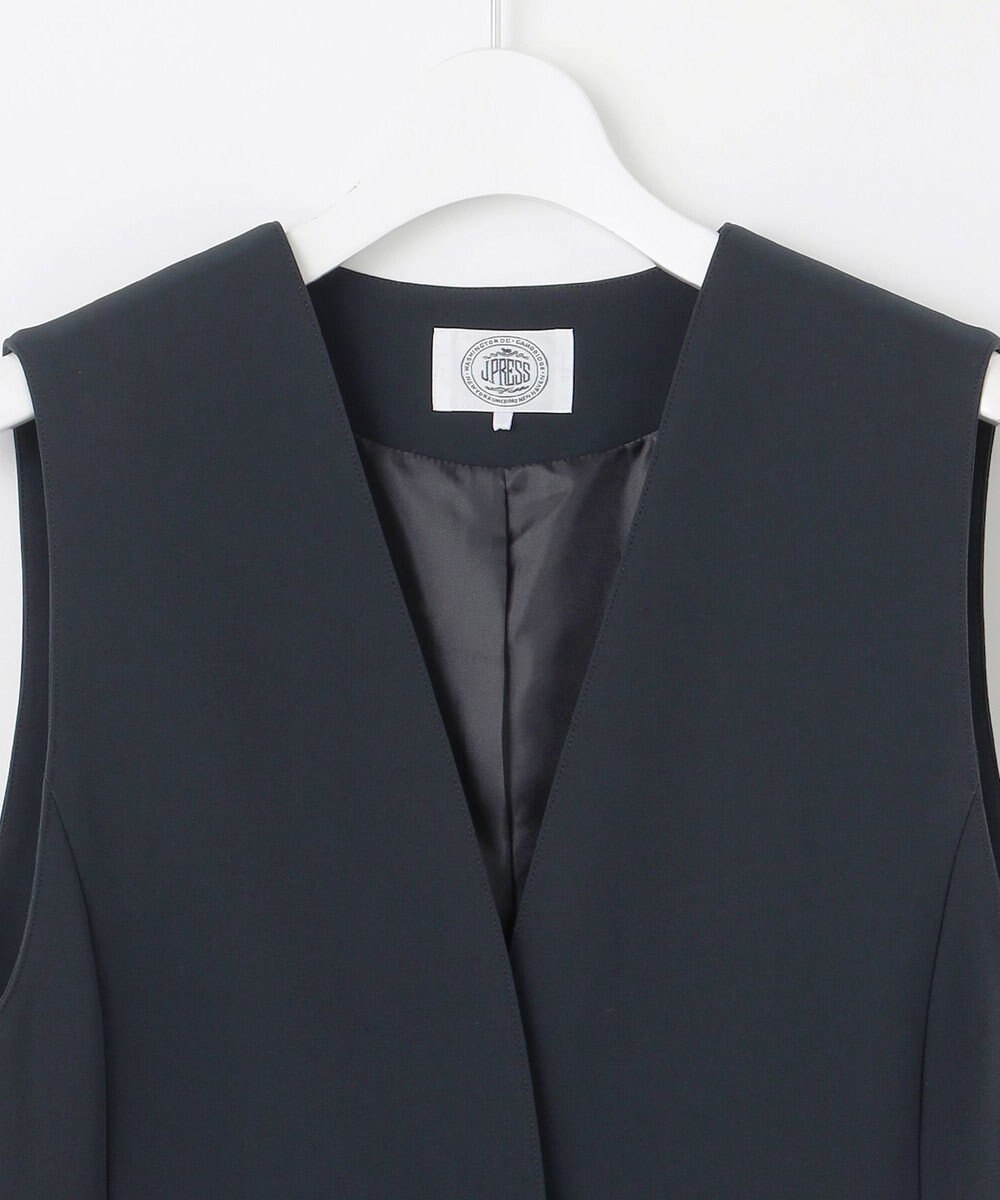 J.PRESS LADIES S 【WEB限定カラーあり・洗える】セラテリーダブルクロス ジレ 