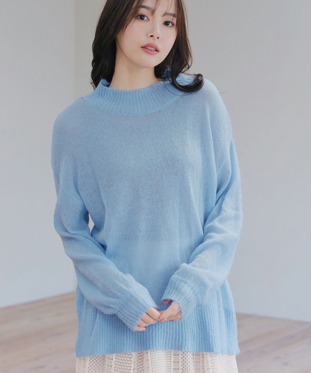 Tiaclasse 【洗える】シアープルオーバーニット 