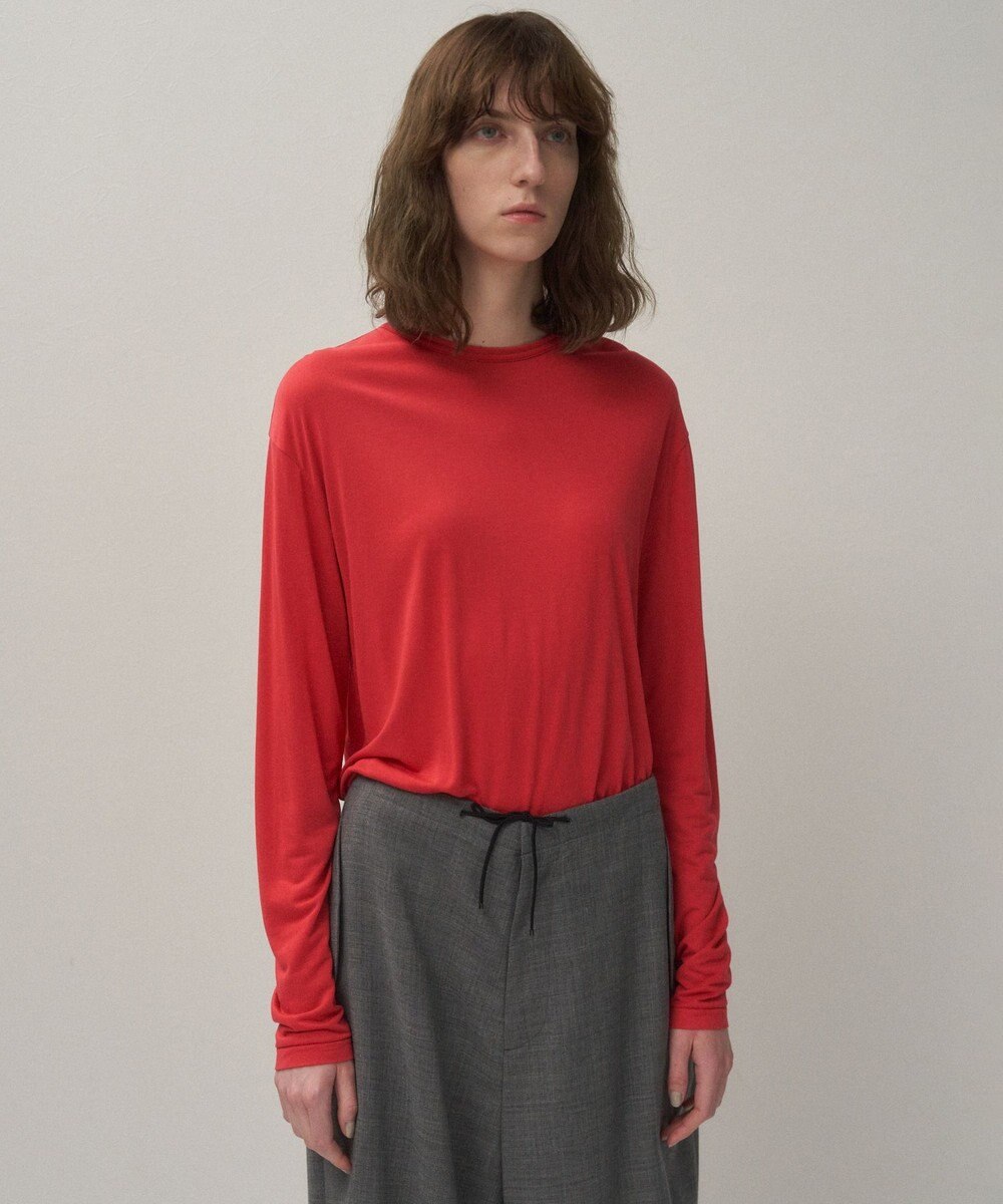 ATON MODAL SILK JERSEY | クルーネックプルオーバー 