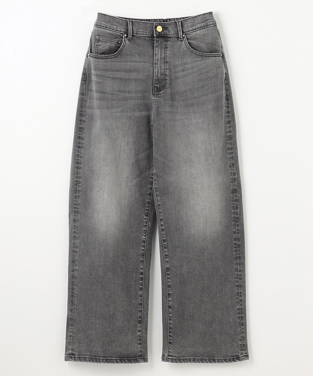 ANY L 【洗濯機可/ウエストゴム/ストレッチ】ワイドデニムパンツ 