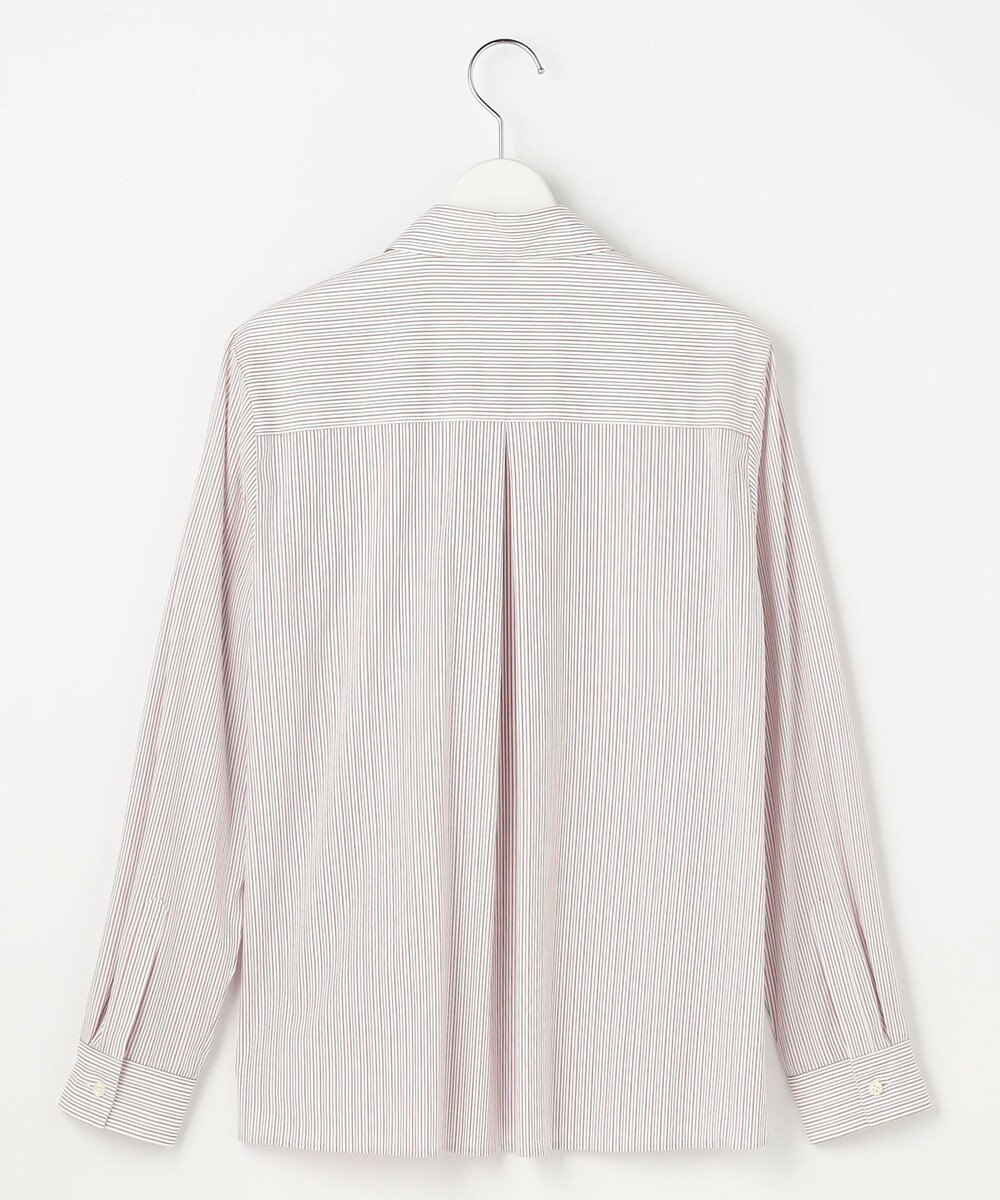 J.PRESS LADIES BEZ ドビーストライプ シャツカラー ブラウス 