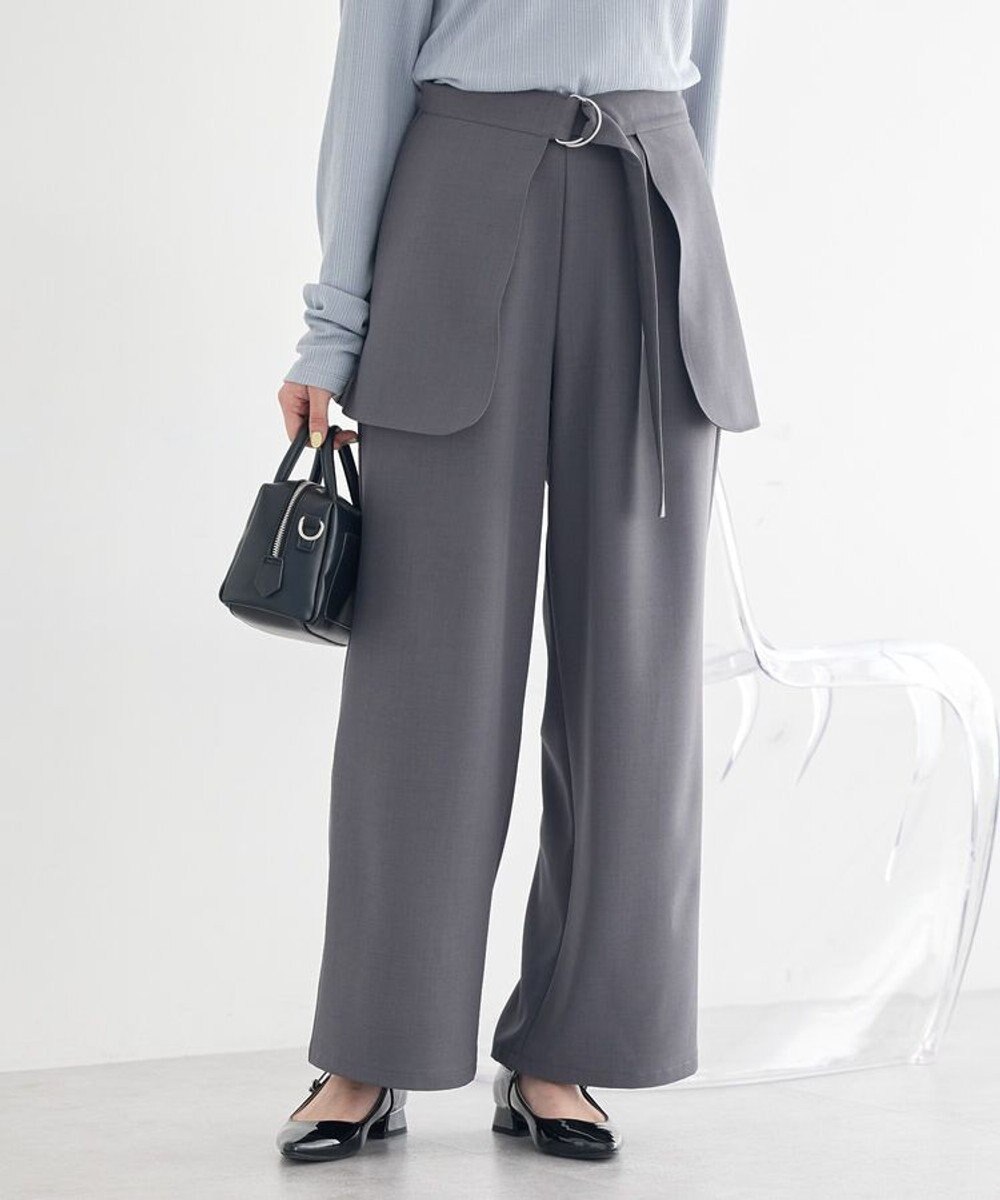 earth music&ecology 【予約】【2WAY】ラップスカート付きパンツ 