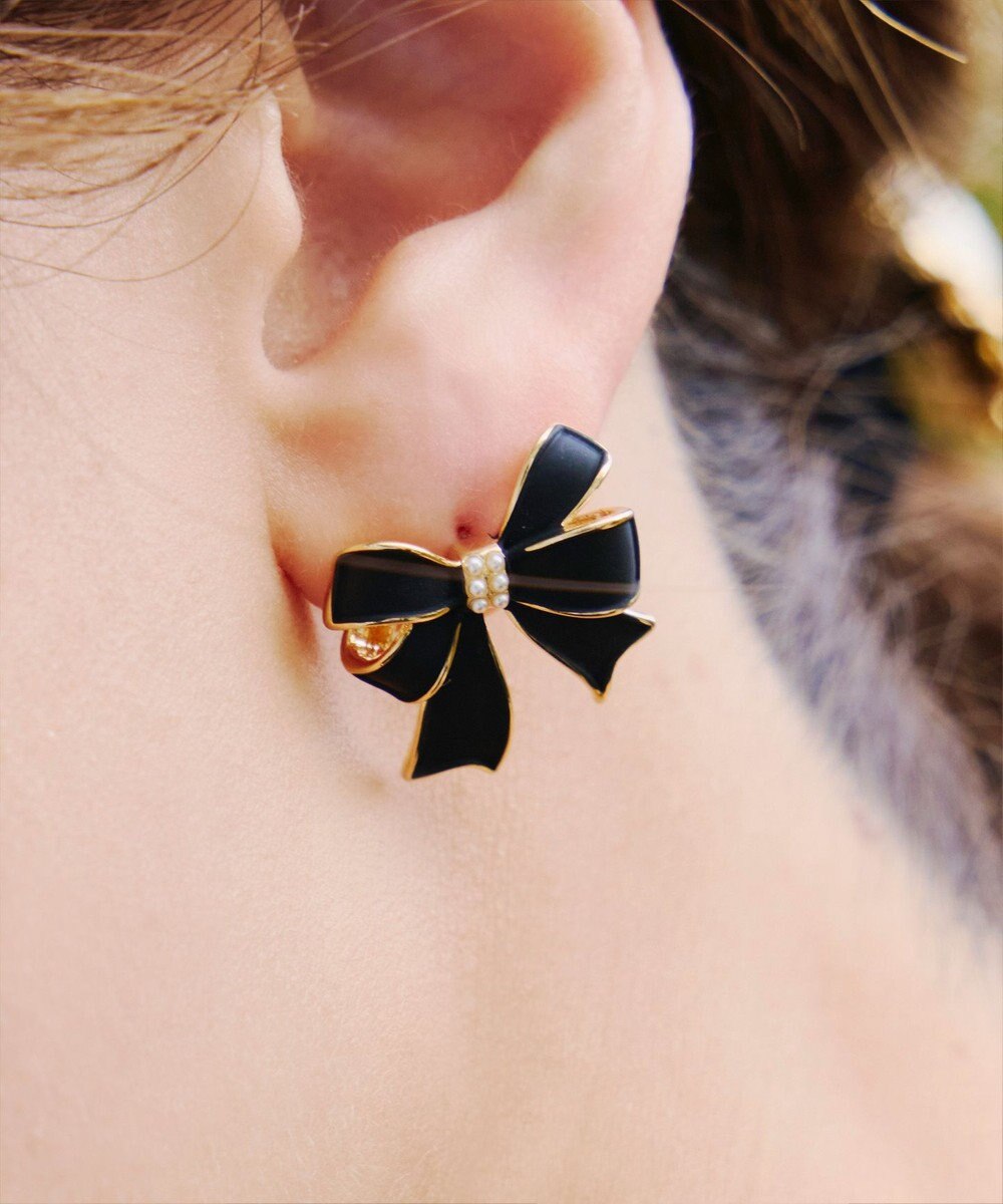 Tiaclasse   【金属アレルギー対応】リボンモチーフピアス 