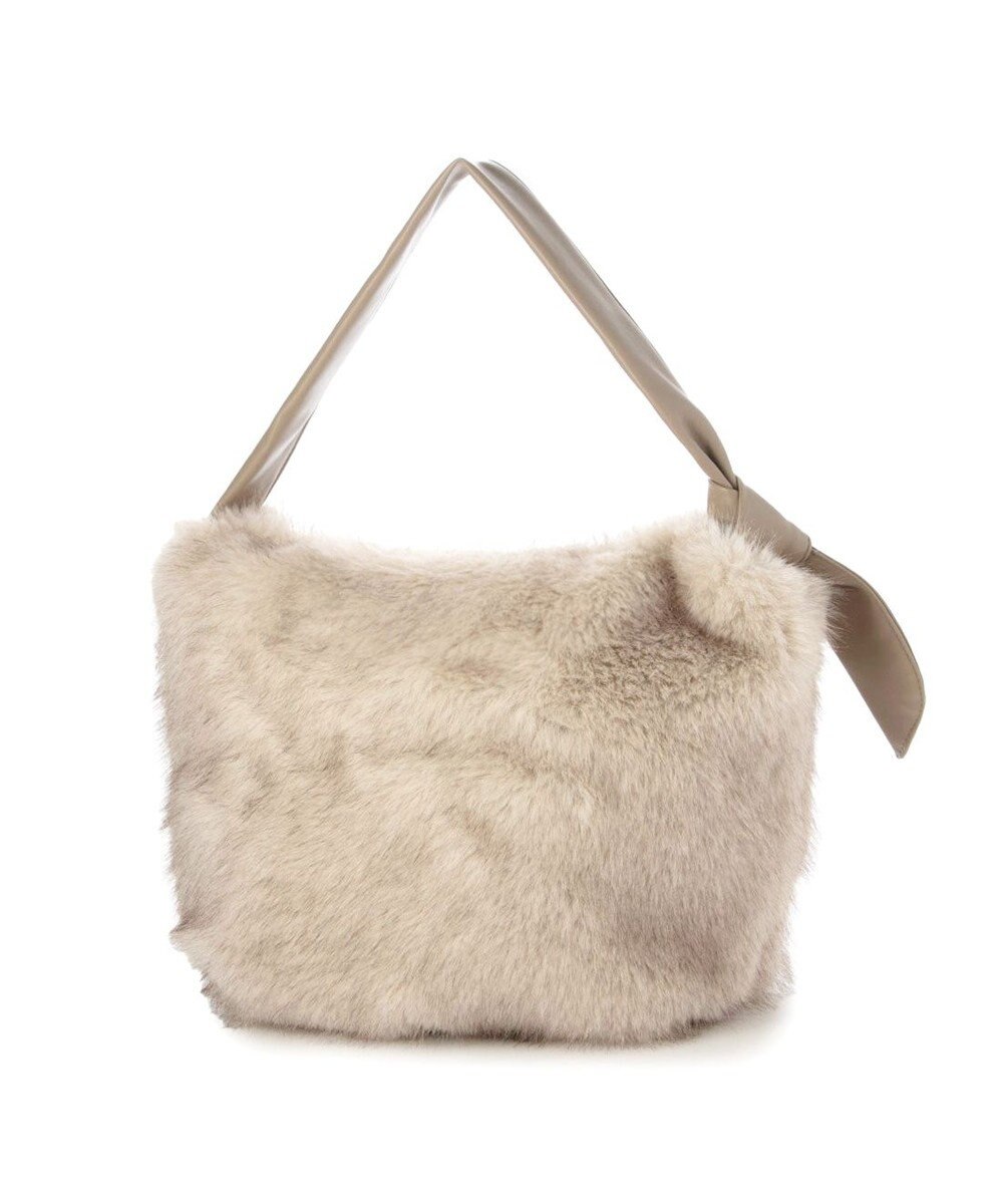 UNBILLION カシュカシュ cachecache / リボンワンハンドルエコファービッグバッグ 