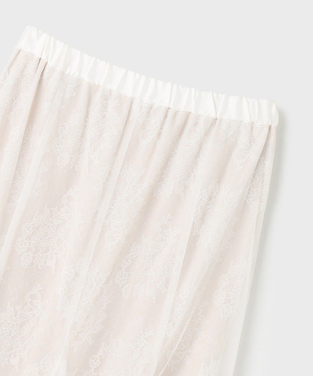 GRACE CONTINENTAL レースレイヤードチュールスカート 