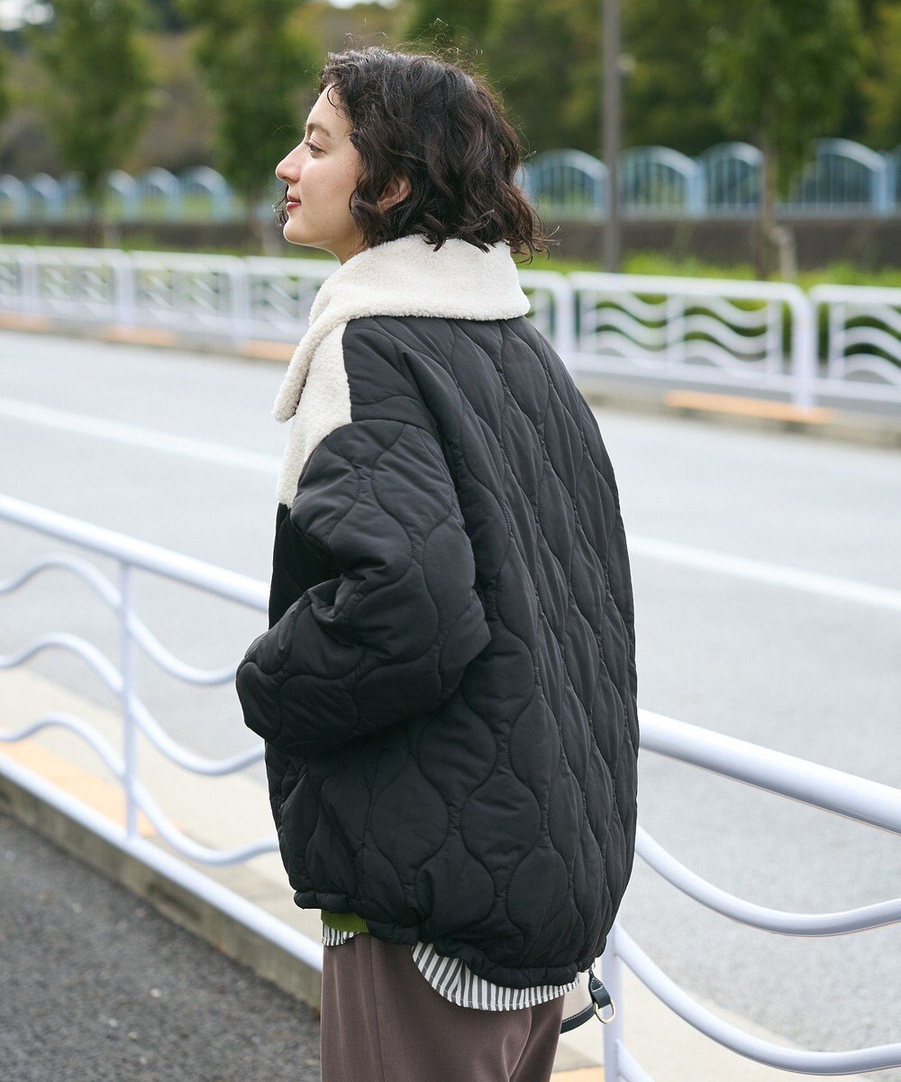 CRAFT STANDARD BOUTIQUE ボアキルト切替ブルゾン 