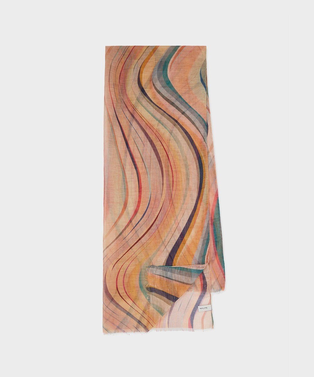 Paul Smith リネンブレンド Swirl スカーフ 