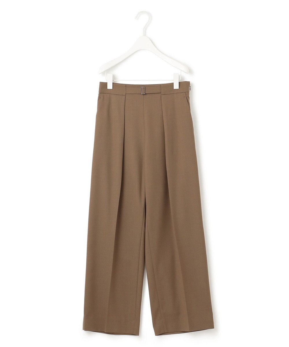 ICB 【UVケア・洗える】ウール2WAYストレッチ ワイドストレートパンツ 