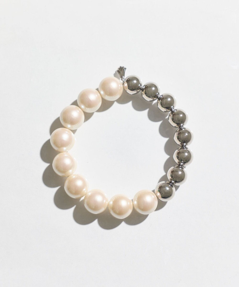 Phoebe メタルボールゴムブレスレット　シルバー 