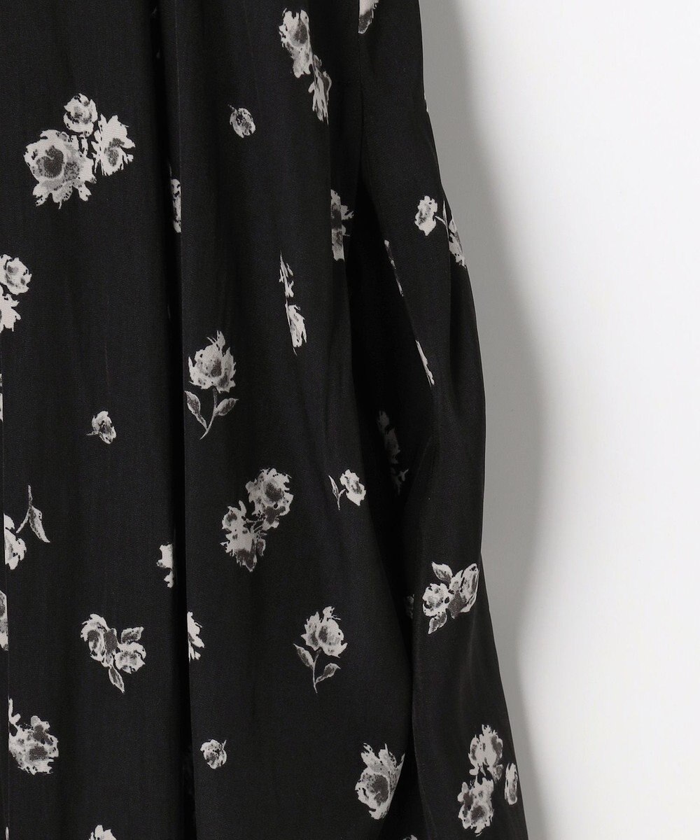 組曲 L ギャザーライトデシンボウタイ付き ワンピース 