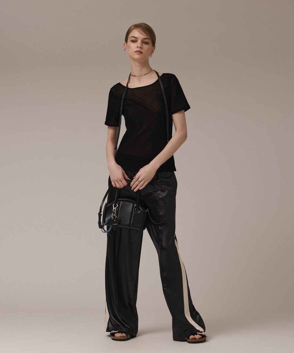 GRACE CONTINENTAL レザーライクパンツ 