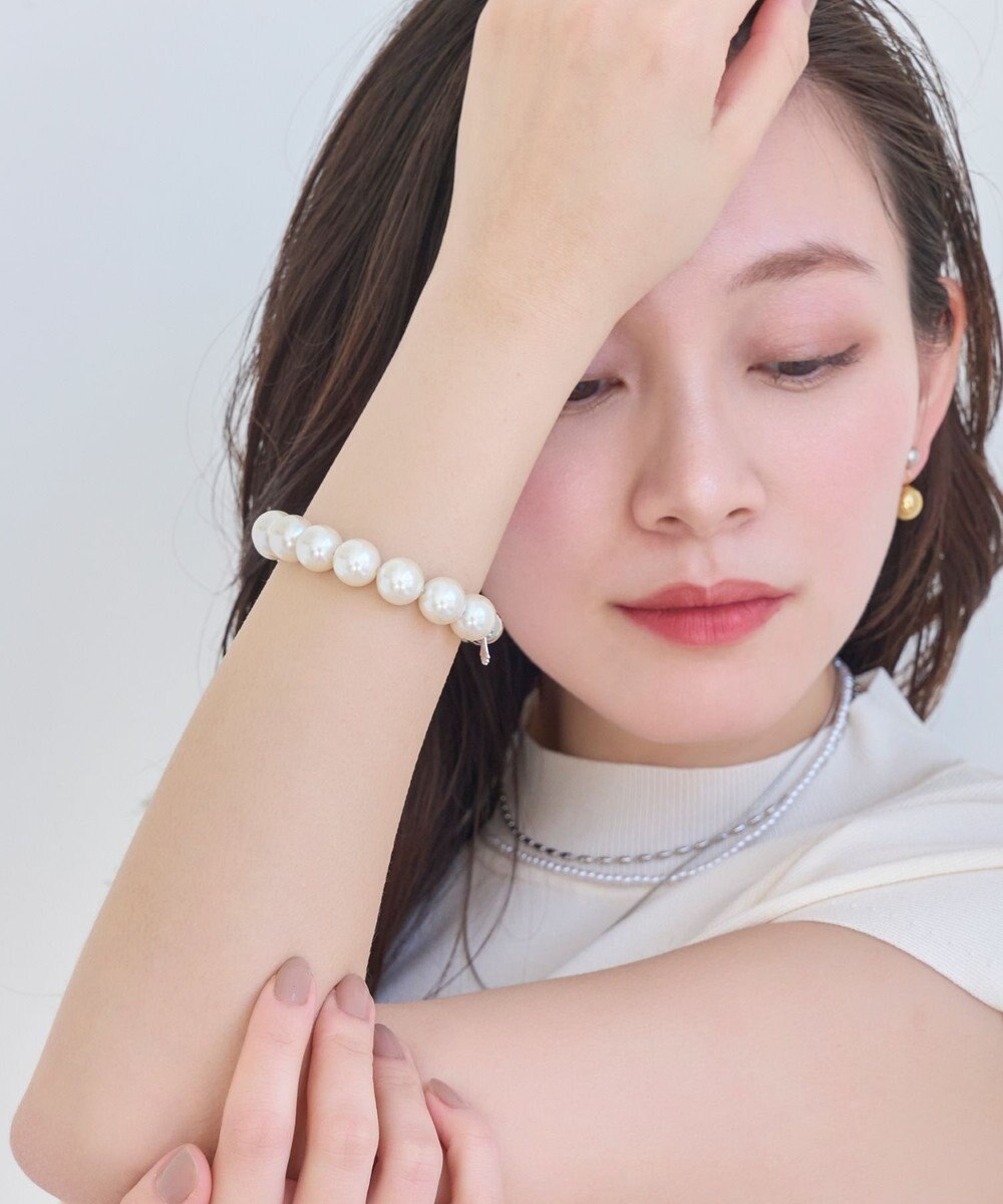 Phoebe メタルボールゴムブレスレット　シルバー 