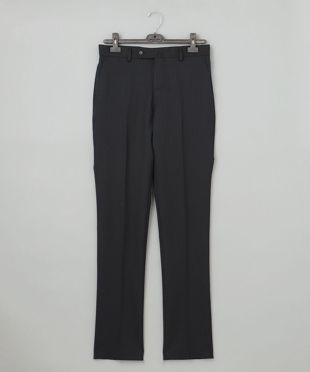 GOTAIRIKU 【御幸毛織】ドライスピナーツイルストレッチスーツ_ブラックストライプ 