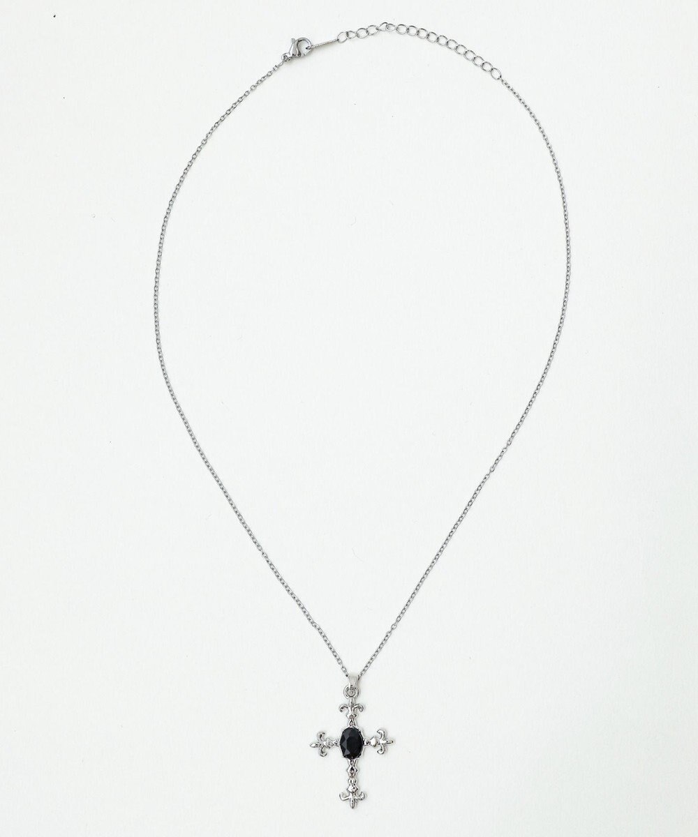 WEGO Lブラックストーンモチーフネックレス 