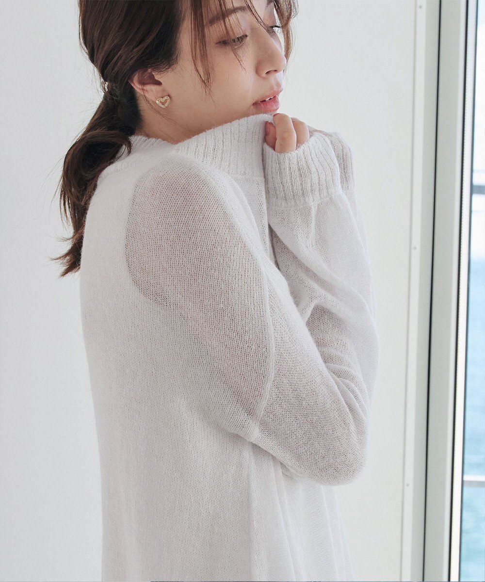 Tiaclasse 【洗える】シアープルオーバーニット 