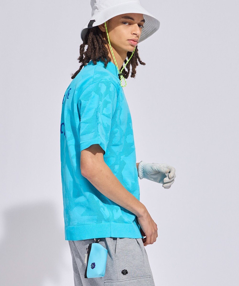 PW CIRCULUS 【MEN】ＤＯＶＥモチーフ ニットモックネック ゴルフ 