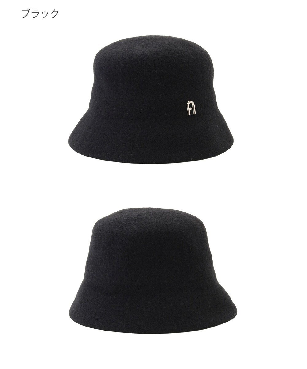 MOONBAT FURLA(フルラ)ロゴ付き バスクハット 帽子 UVカット サイズ調整 