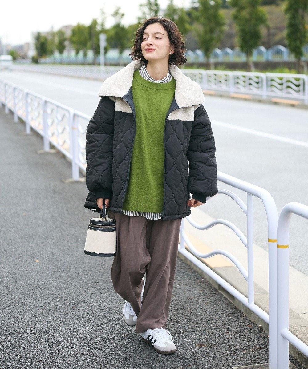 CRAFT STANDARD BOUTIQUE ボアキルト切替ブルゾン 