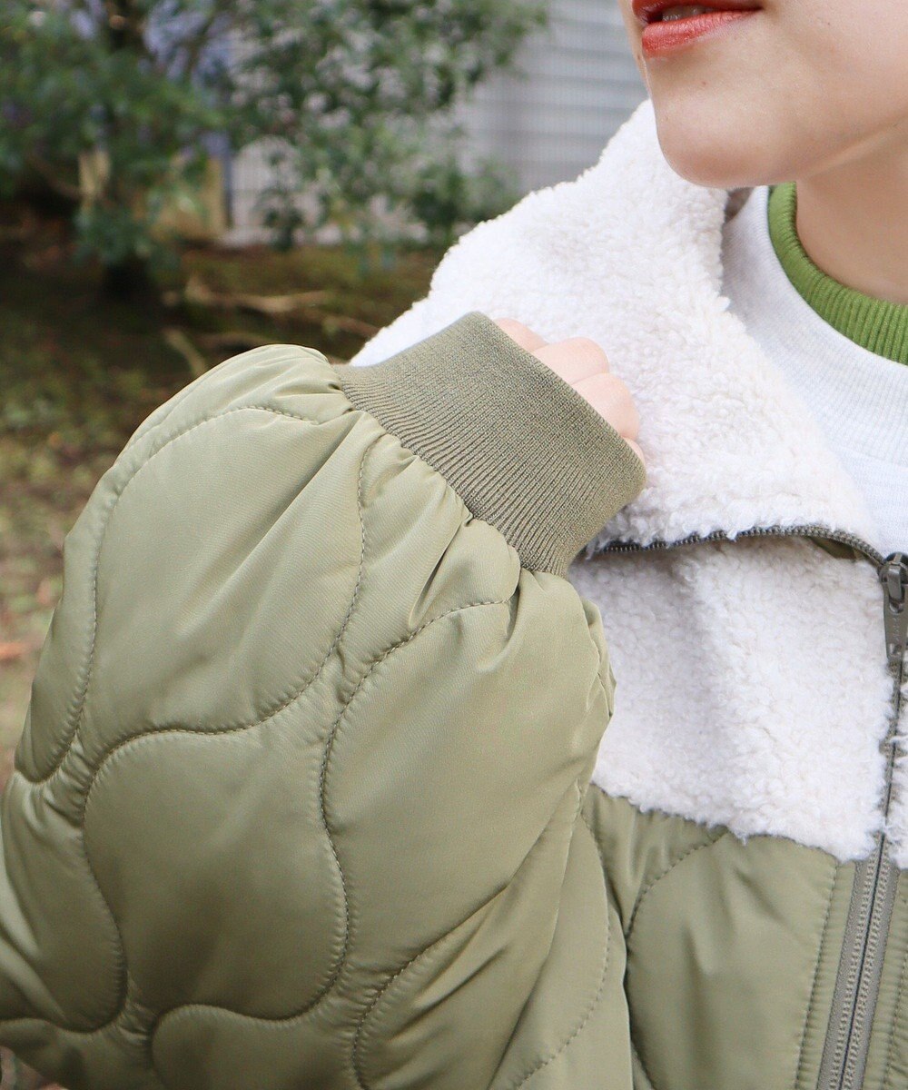 CRAFT STANDARD BOUTIQUE ボアキルト切替ブルゾン 