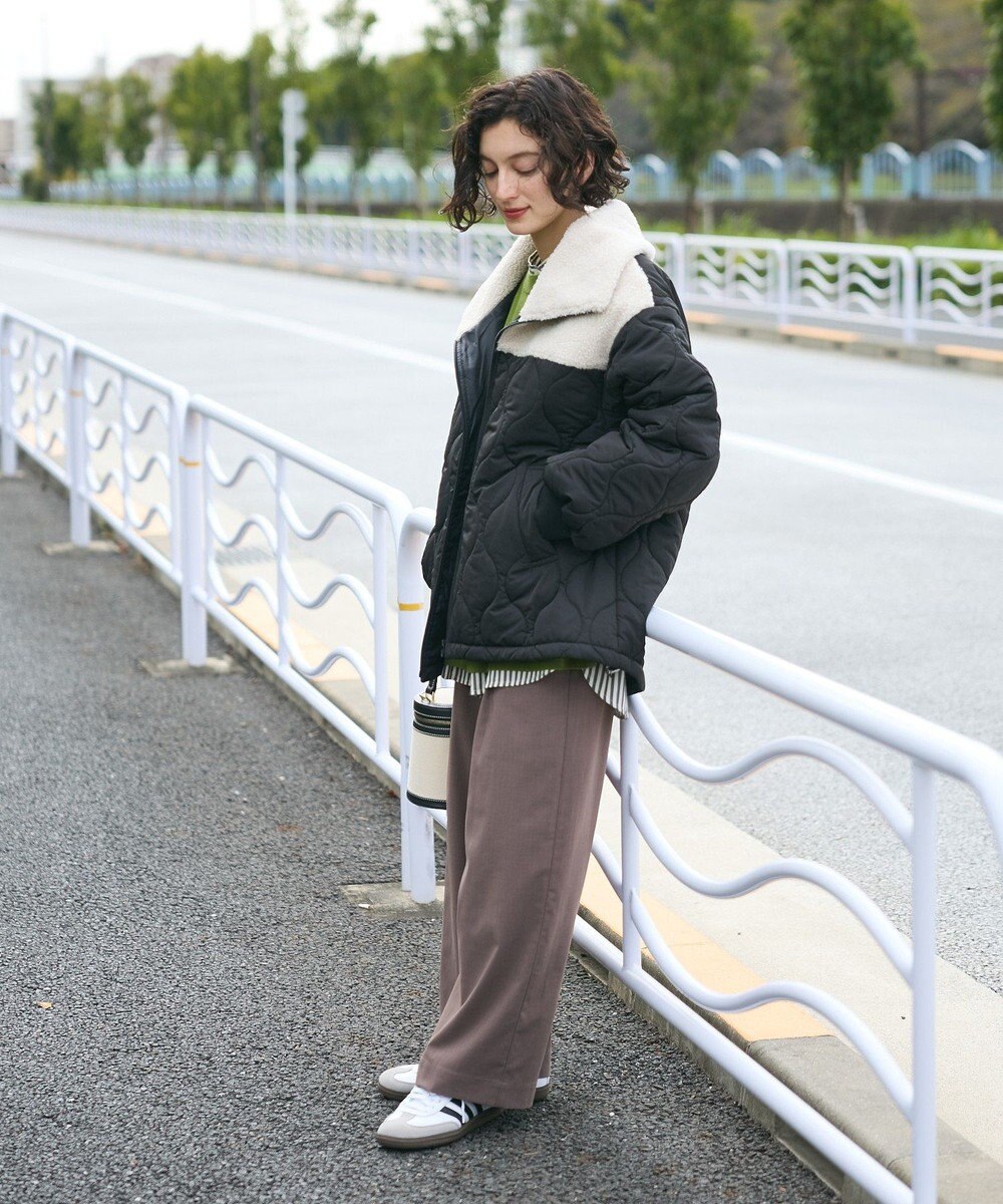 CRAFT STANDARD BOUTIQUE ボアキルト切替ブルゾン 