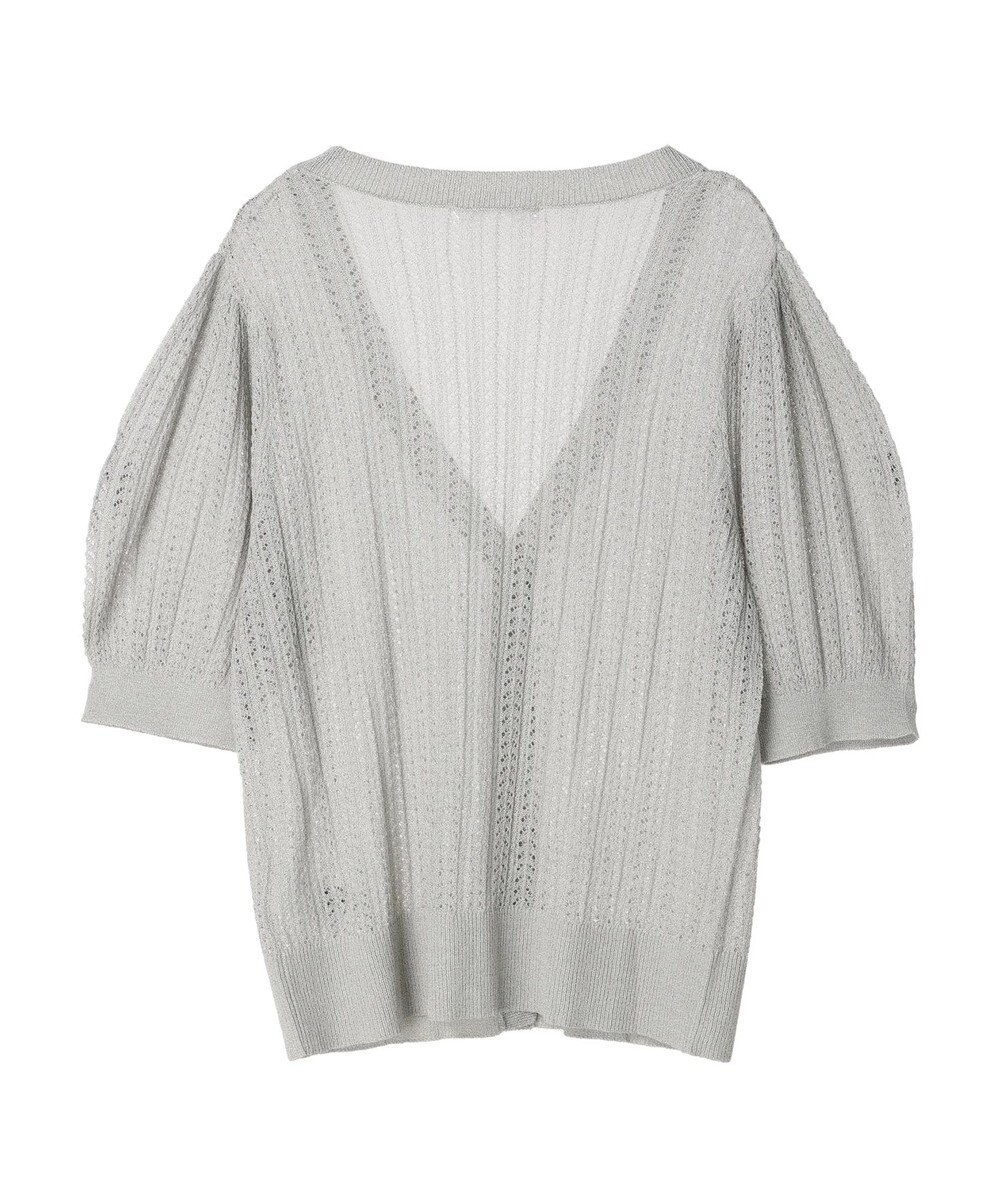 Green Parks すかし柄コンパクトシアーカーディガン 