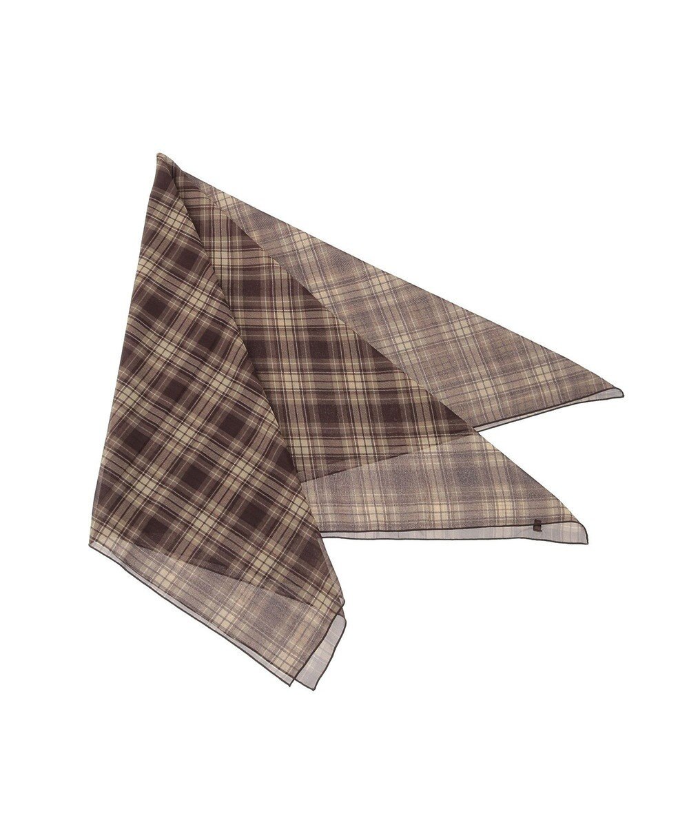 earth music&ecology チェックスカーフ 