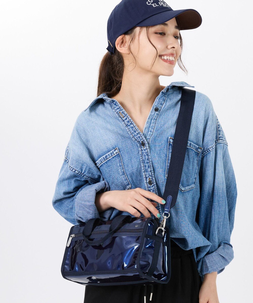 LeSportsac MIR MINI DUFFEL CROSSBDY/サファイア 