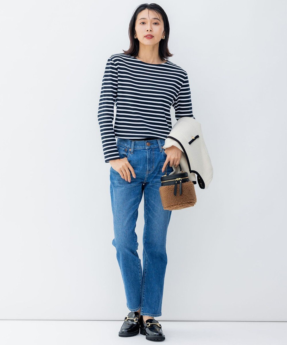 23区 L 【洗える】Armor-lux スムース ボーダー カットソー 