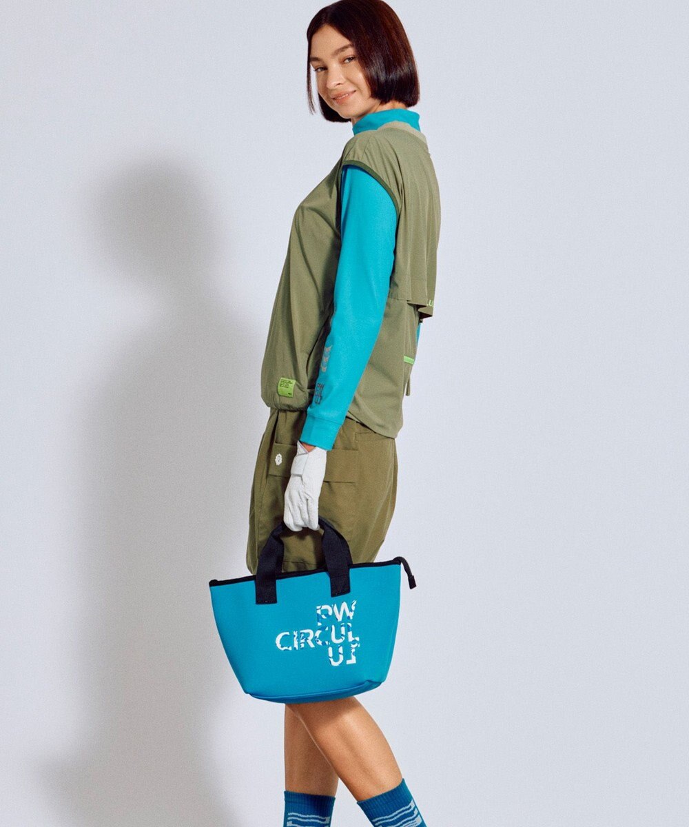 PW CIRCULUS 【撥水加工 / 小さくまとまる】【UNISEX】オーバーサイズ パッカブルベスト ゴルフウェア メンズ レディース 