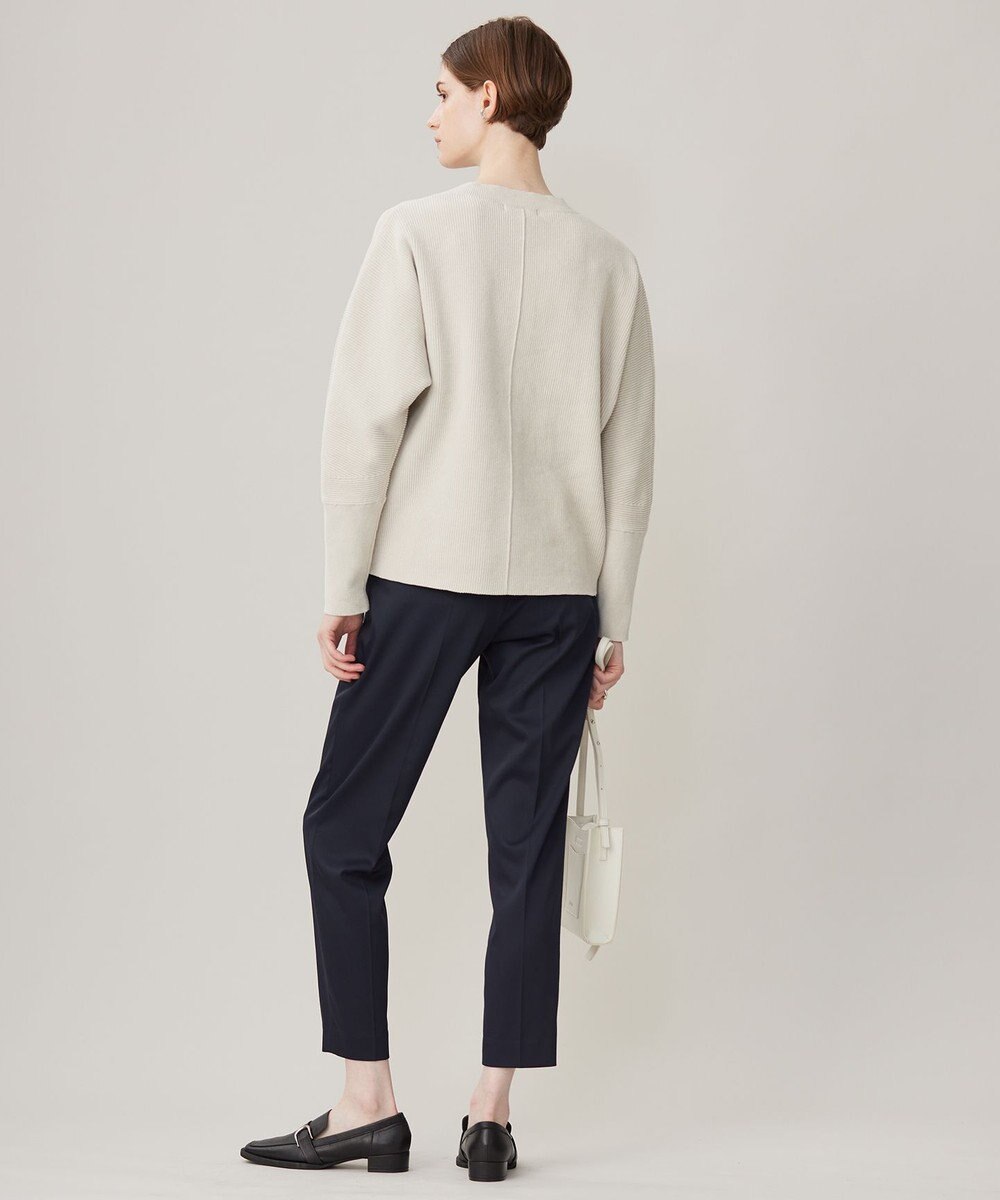 ICB 【洗える】コットンシェニール Vネックニット 