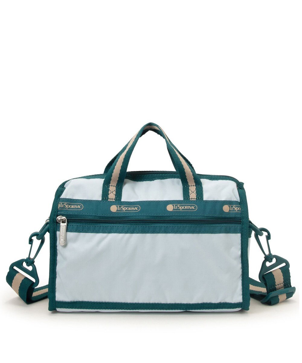 LeSportsac MINI DUFFEL CROSSBODY/スペクテイタークリアスカイ/ティール 