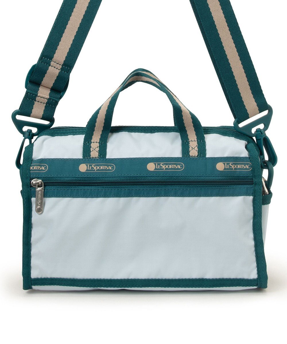 LeSportsac MINI DUFFEL CROSSBODY/スペクテイタークリアスカイ/ティール 