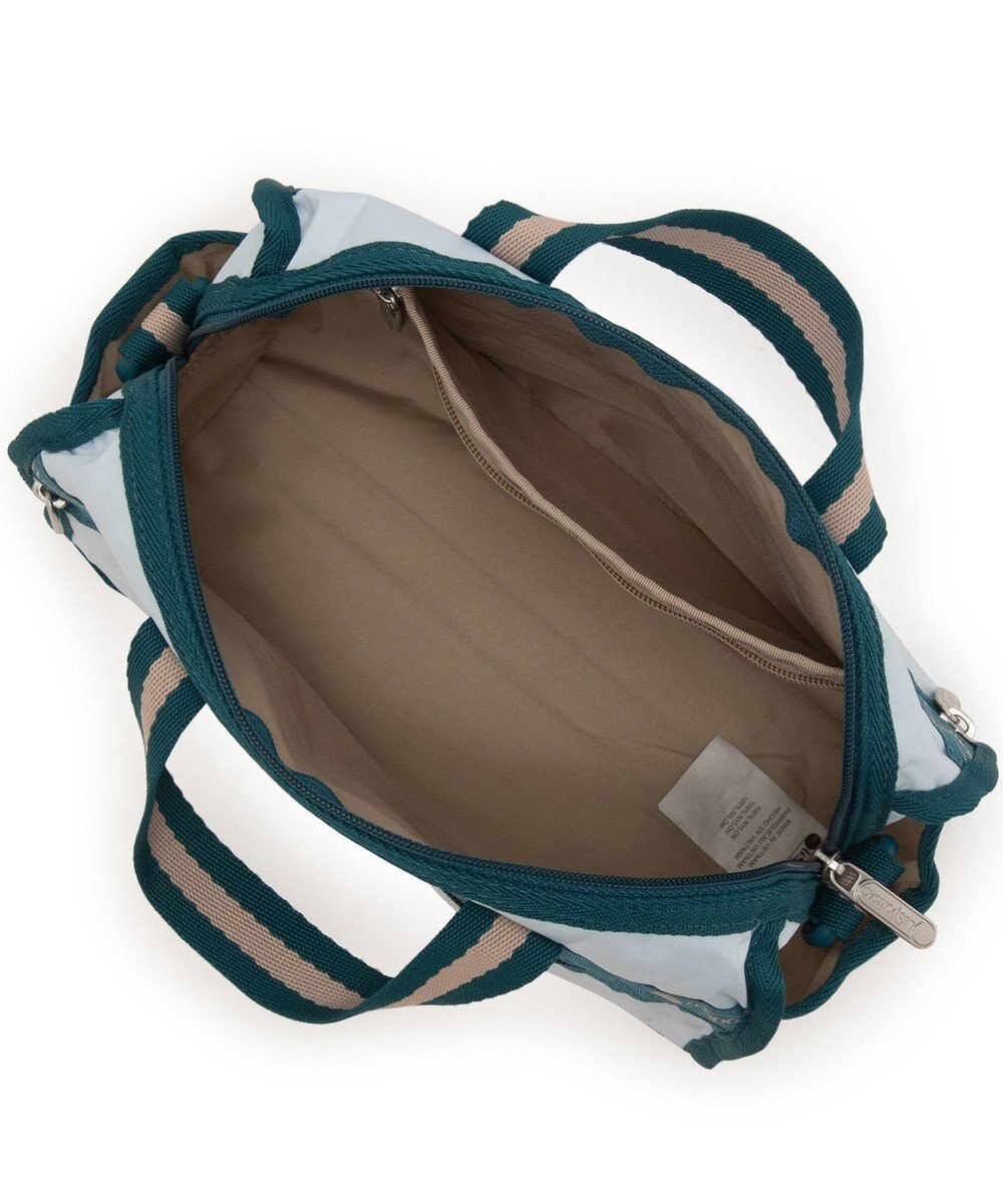 LeSportsac MINI DUFFEL CROSSBODY/スペクテイタークリアスカイ/ティール 