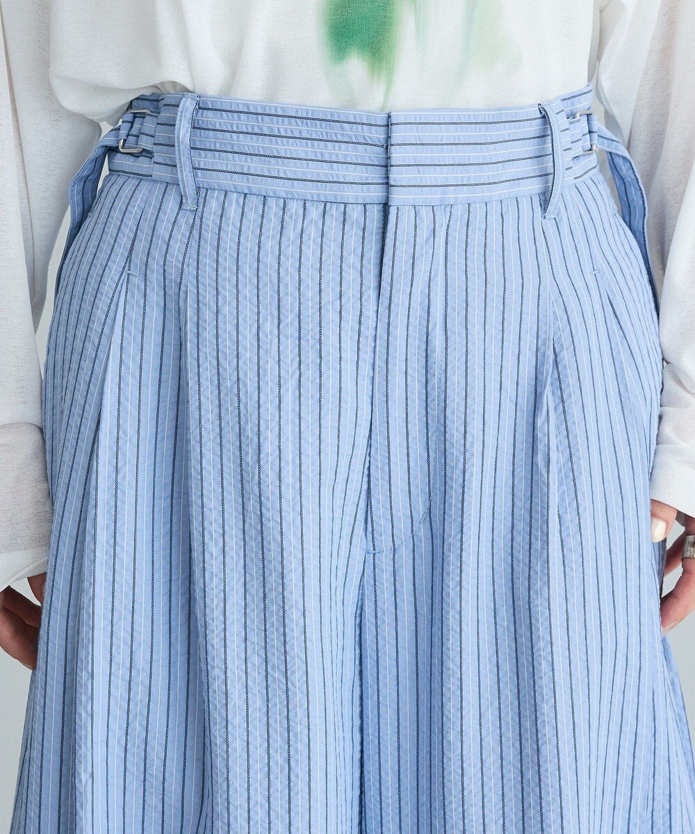 CRAFT STANDARD BOUTIQUE ベルトデザインワイドパンツ 