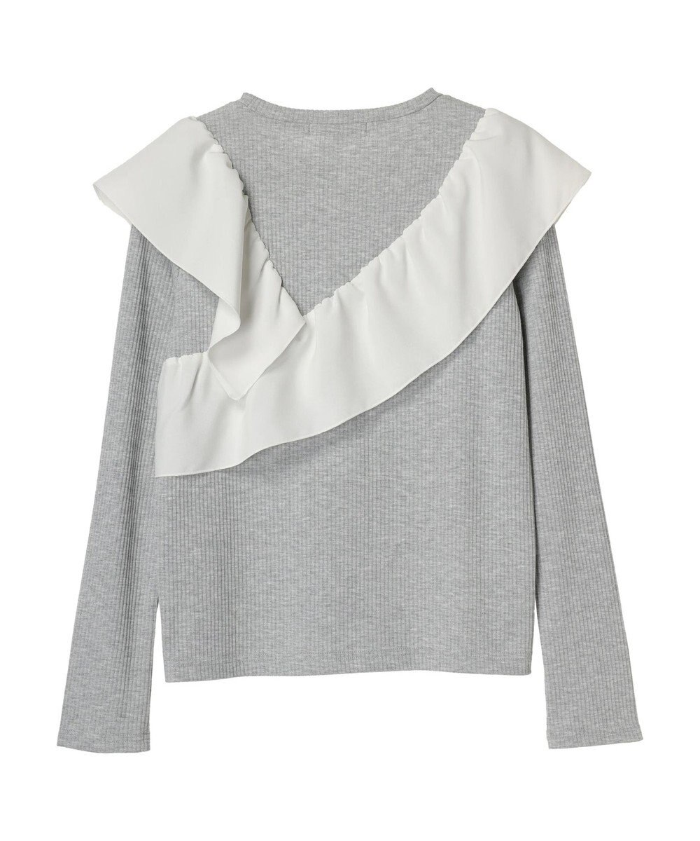 Green Parks ・ＳＵＧＡＲ　ＳＰＯＯＮ　アシンメトリーフリルロンＴＥＥ 