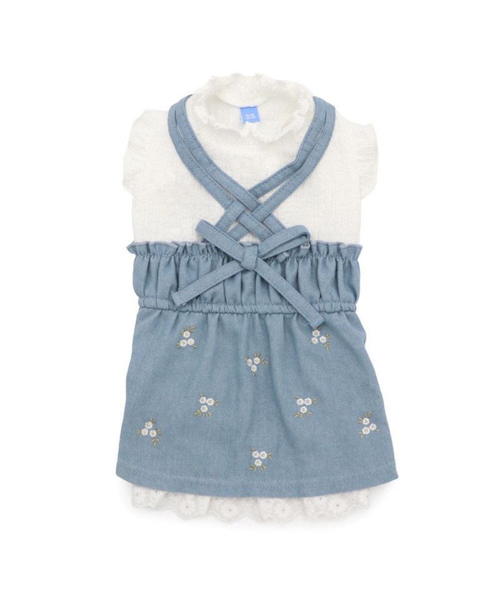 PET PARADISE ペットパラダイス 刺繍 スカートつなぎ 小型犬 