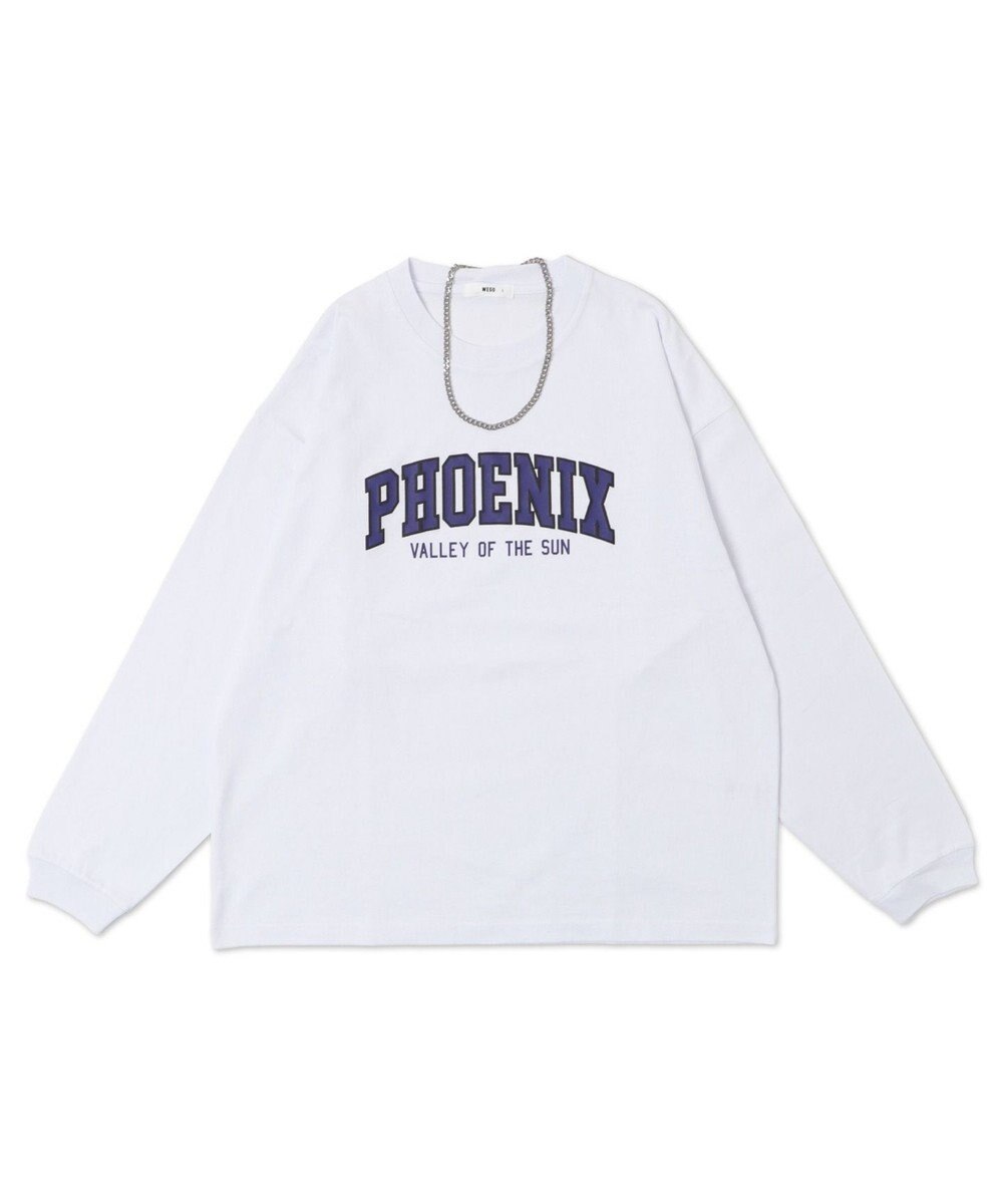 WEGO 【２点SET】アクセ付きグラフィックプリントT（LS） 